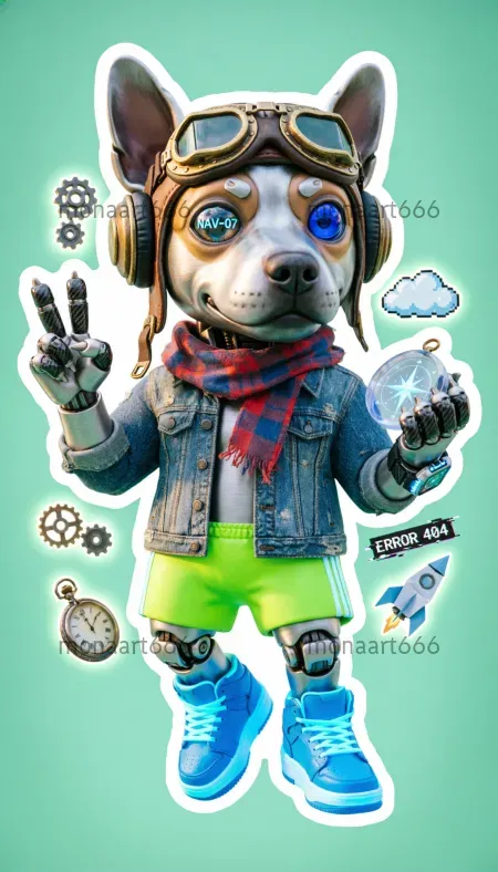 Surreal Mascot Sticker Tshirt Designs