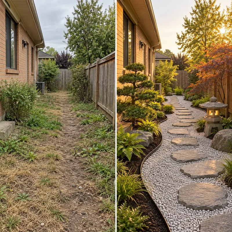 Backyard Landscaping Before After Photos