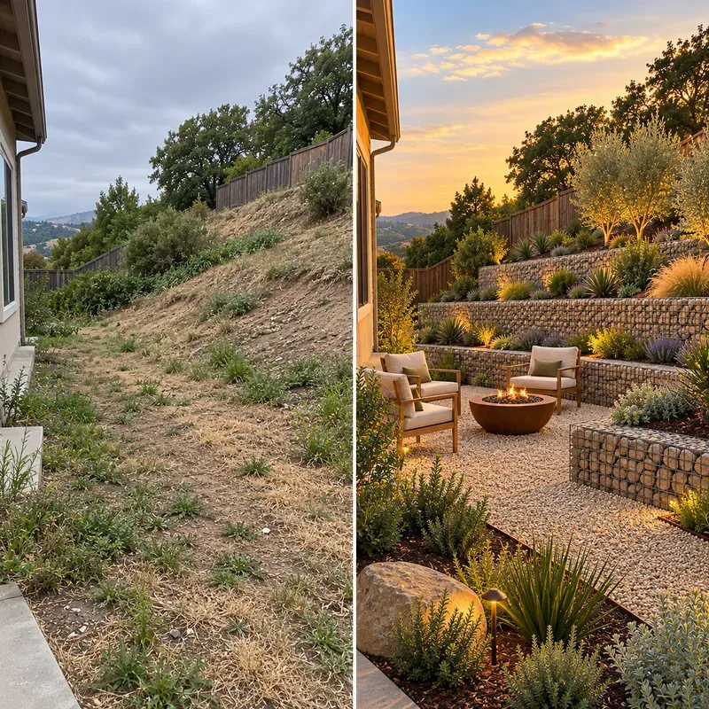 Backyard Landscaping Before After Photos