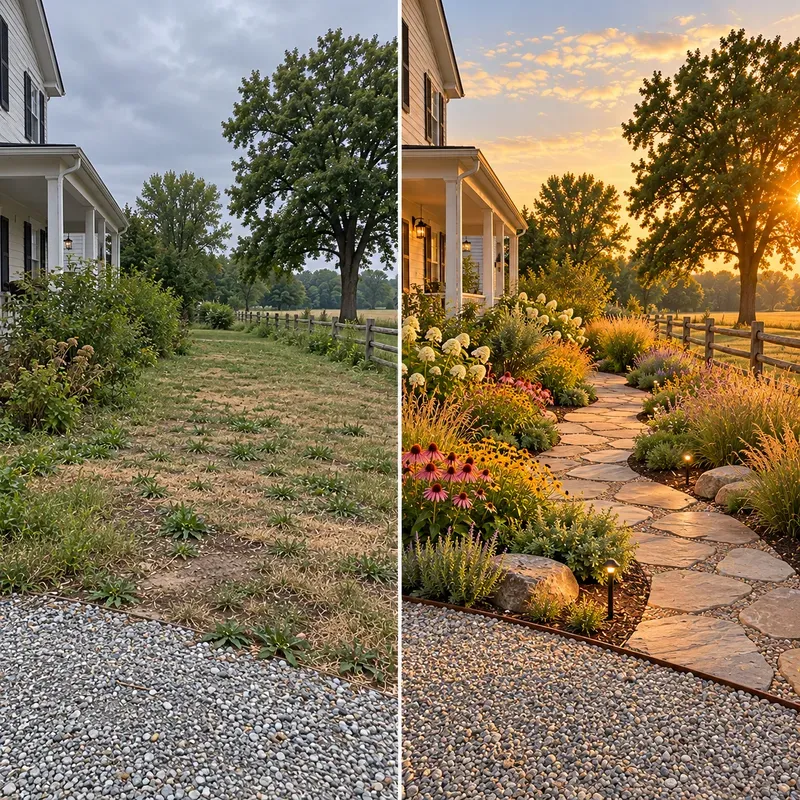 Backyard Landscaping Before After Photos