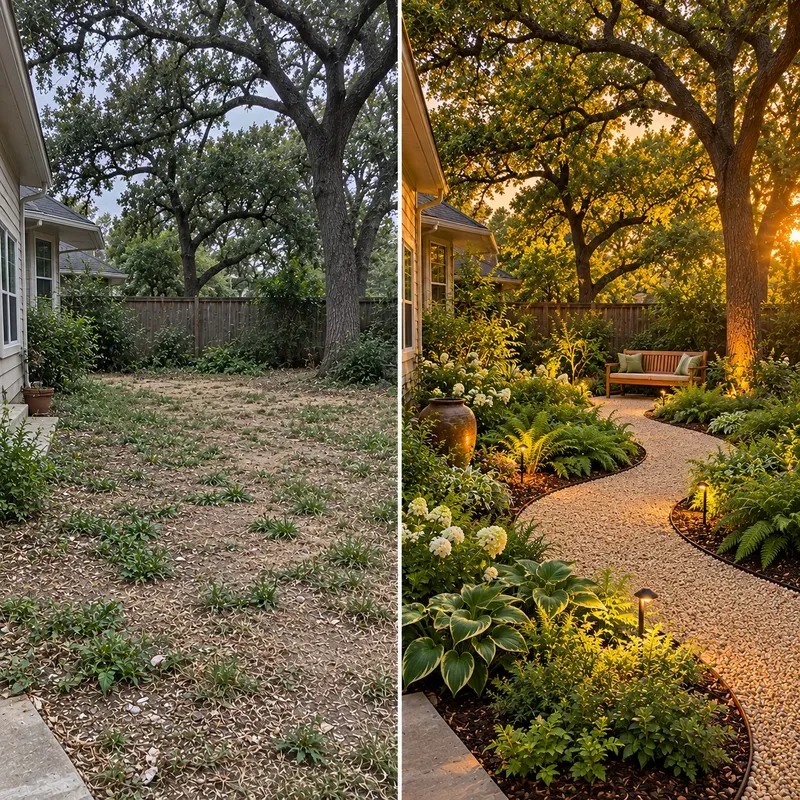 Backyard Landscaping Before After Photos