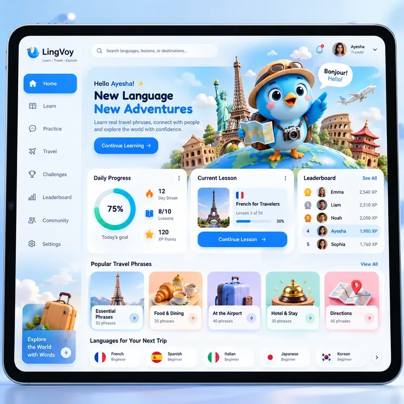 3D Mascot UIux App Dashboard Generator