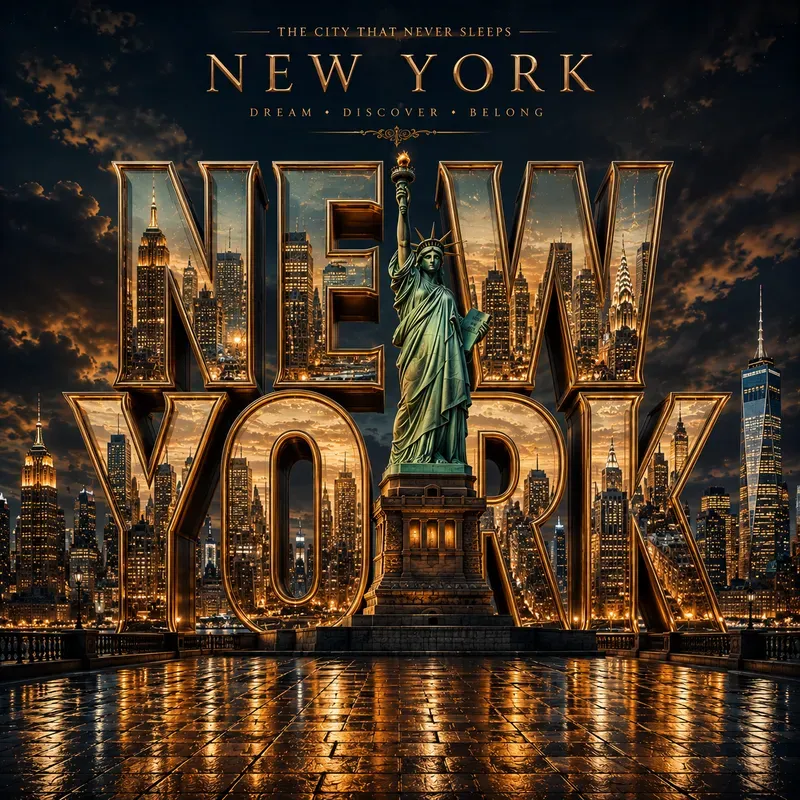 Monumental Landmark Name Posters Art