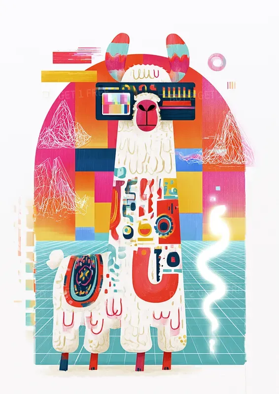 Synthwave Chill Animals Tshirt Designs
