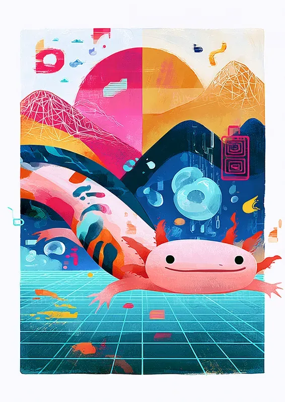 Synthwave Chill Animals Tshirt Designs