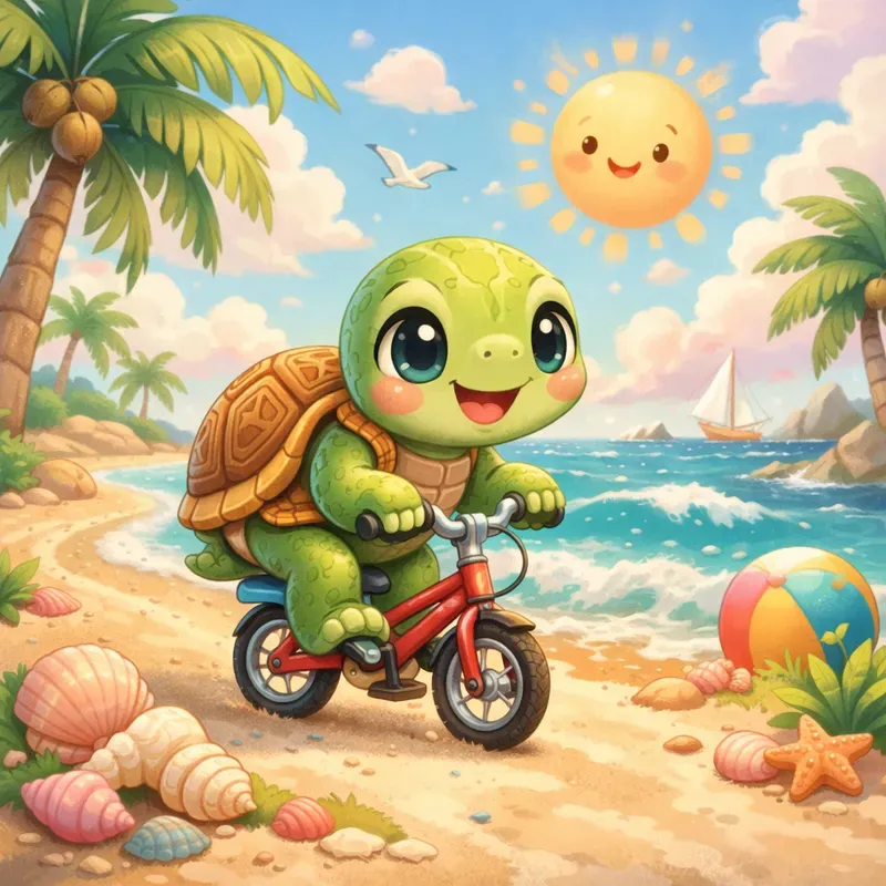 Cute Adventure Animals In Whimsical