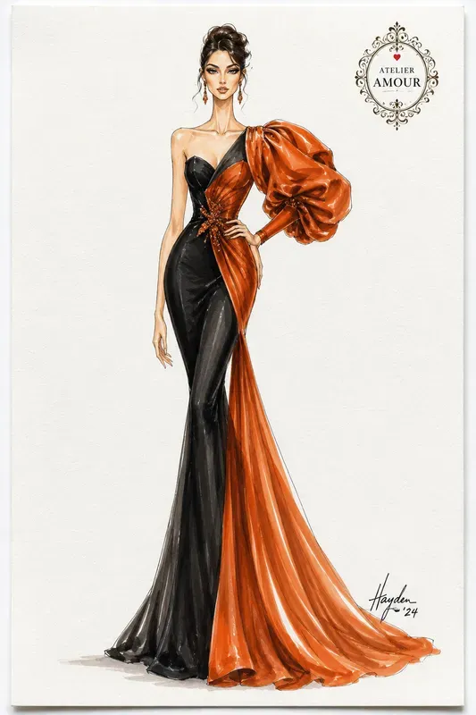 High Fashion Illustration Cards
