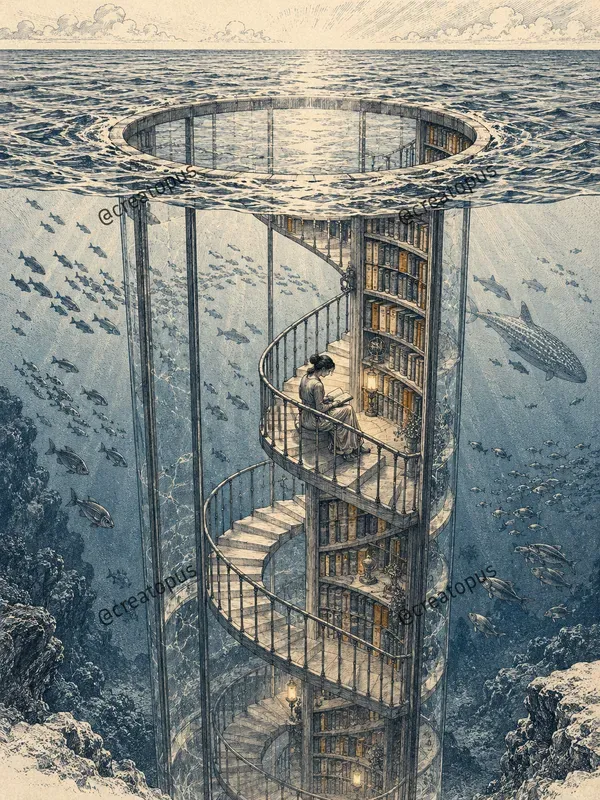 Surreal Etched Dreamscape Art Prints