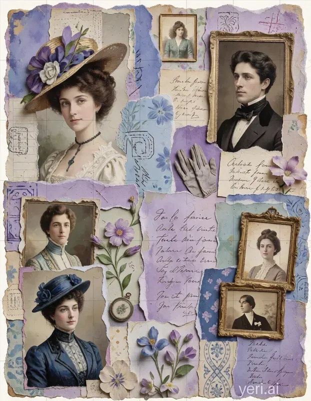 Vintage Scrapbook Collages
