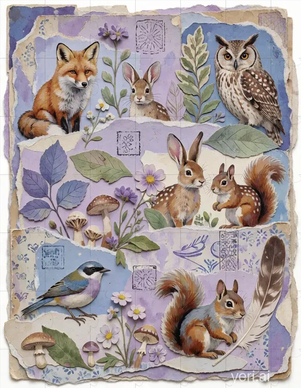 Vintage Scrapbook Collages