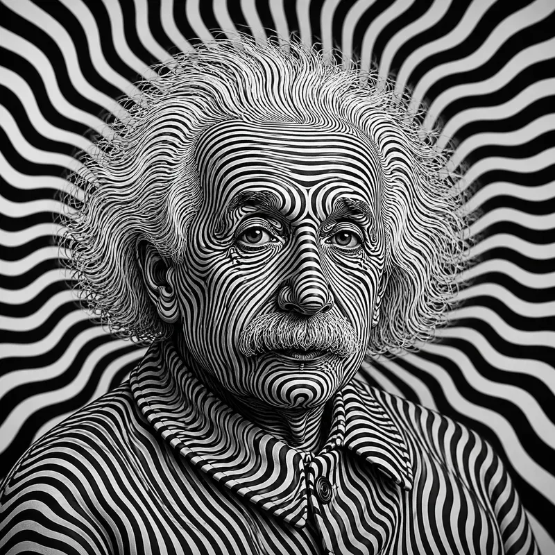 Optical Illusion Icon Portraits