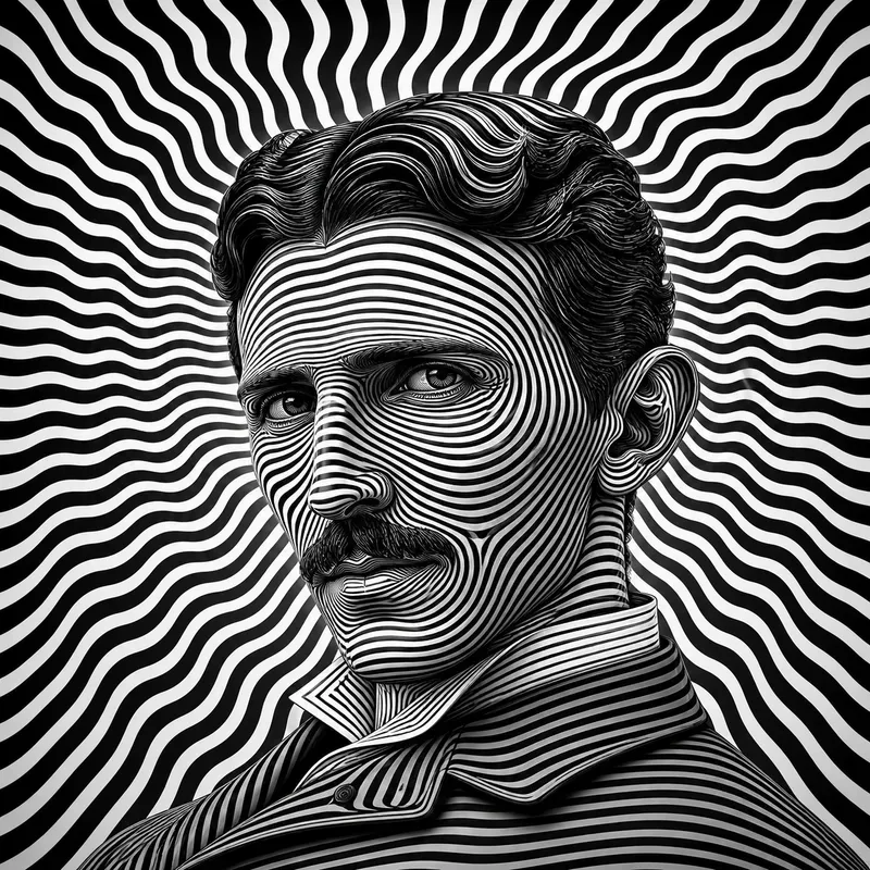 Optical Illusion Icon Portraits