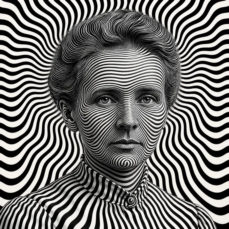 Optical Illusion Icon Portraits