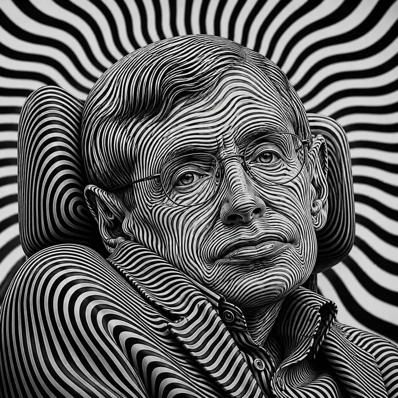 Optical Illusion Icon Portraits