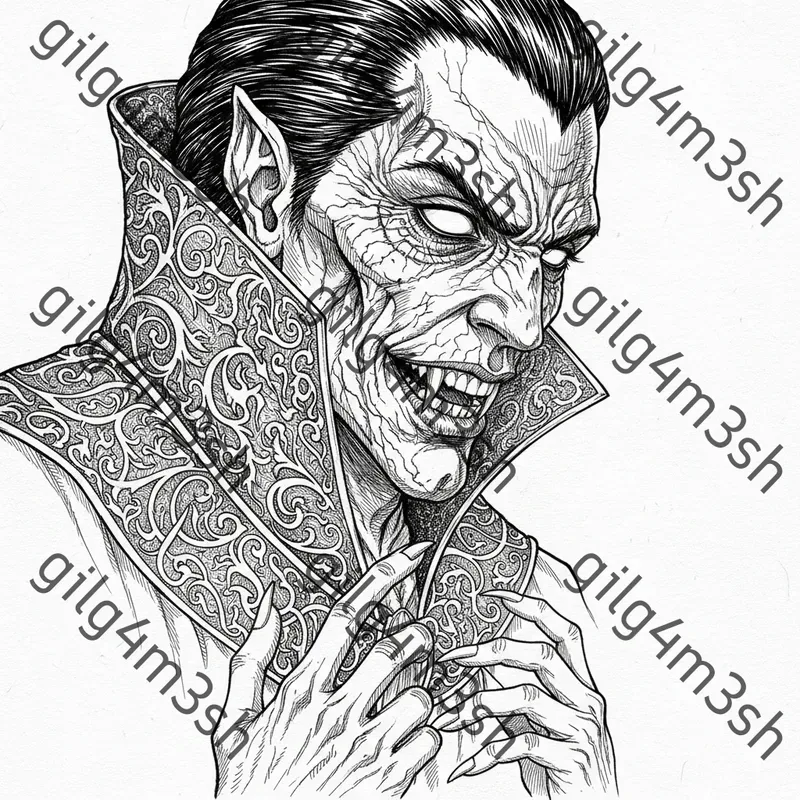 Dark Fantasy Engraving Portraits