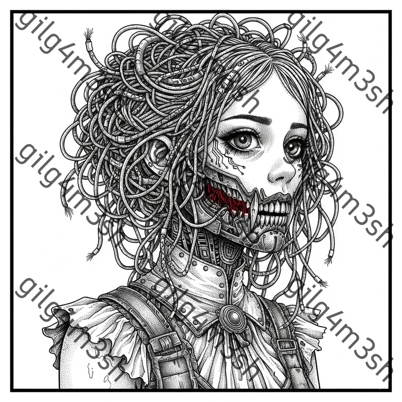 Dark Fantasy Engraving Portraits