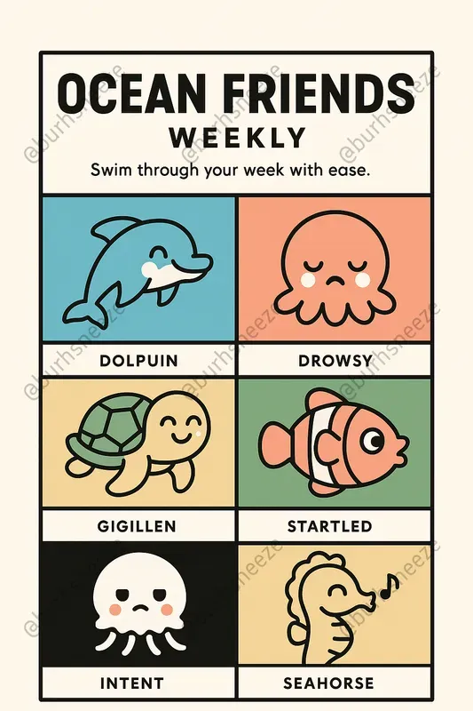 Kawaii Character Poster Templates