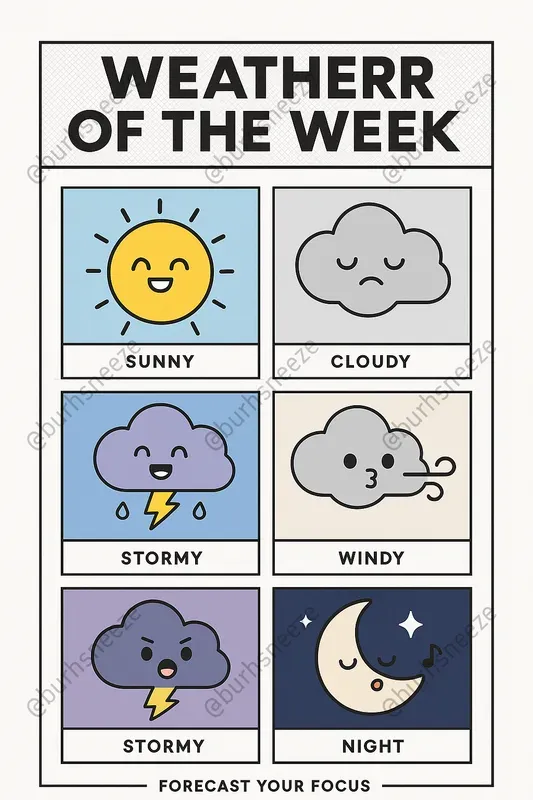 Kawaii Character Poster Templates