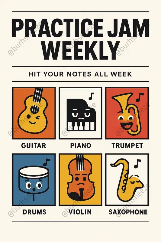 Kawaii Character Poster Templates