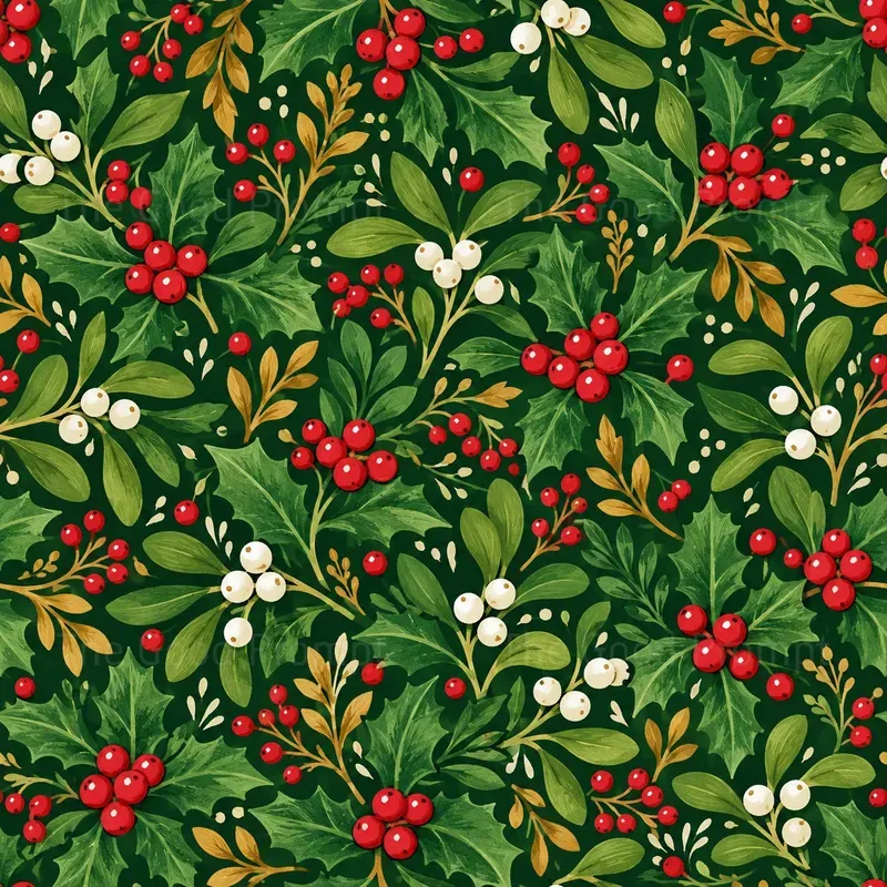 Seamless Christmas Wrapping Pattern Art