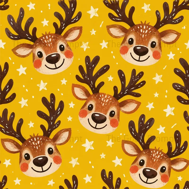 Seamless Christmas Wrapping Pattern Art
