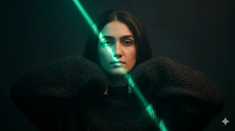 Light Beam Portrait Style