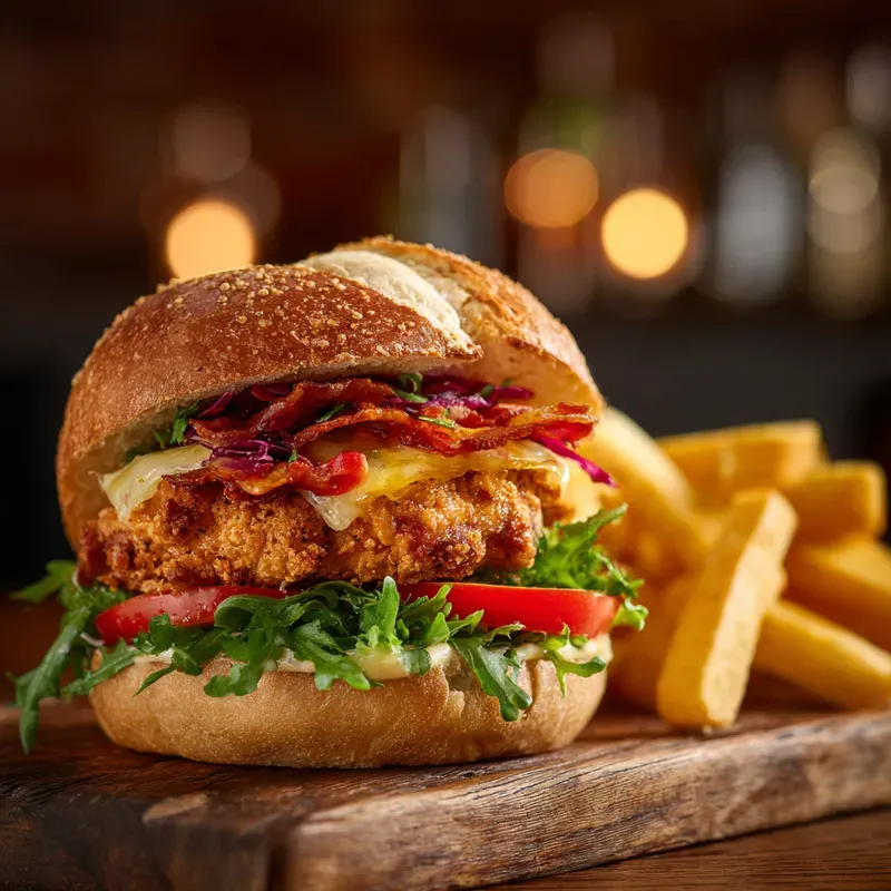 Photorealistic Burger Fast Food Photos