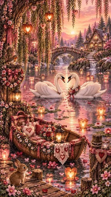 Woodland Valentines Illustrations