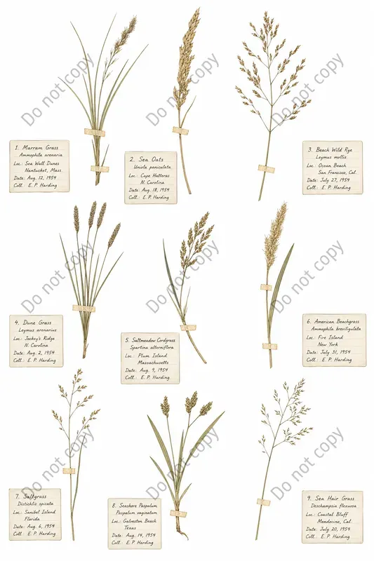 Pressed Herbarium Specimen Sheets