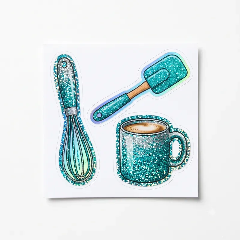 Glitter Diecut Object Sheets
