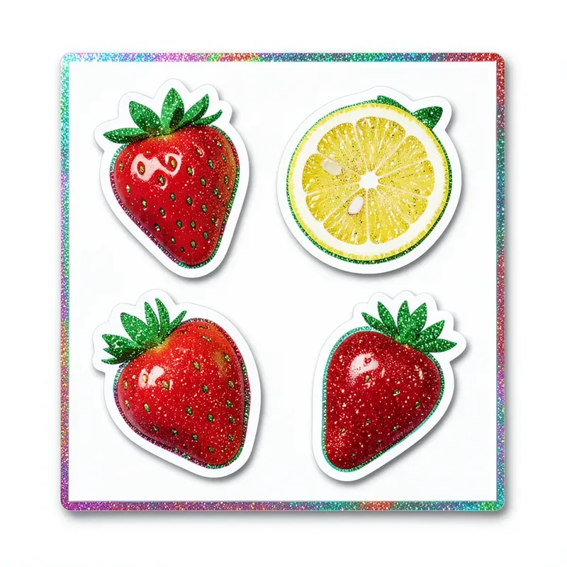 Glitter Diecut Object Sheets
