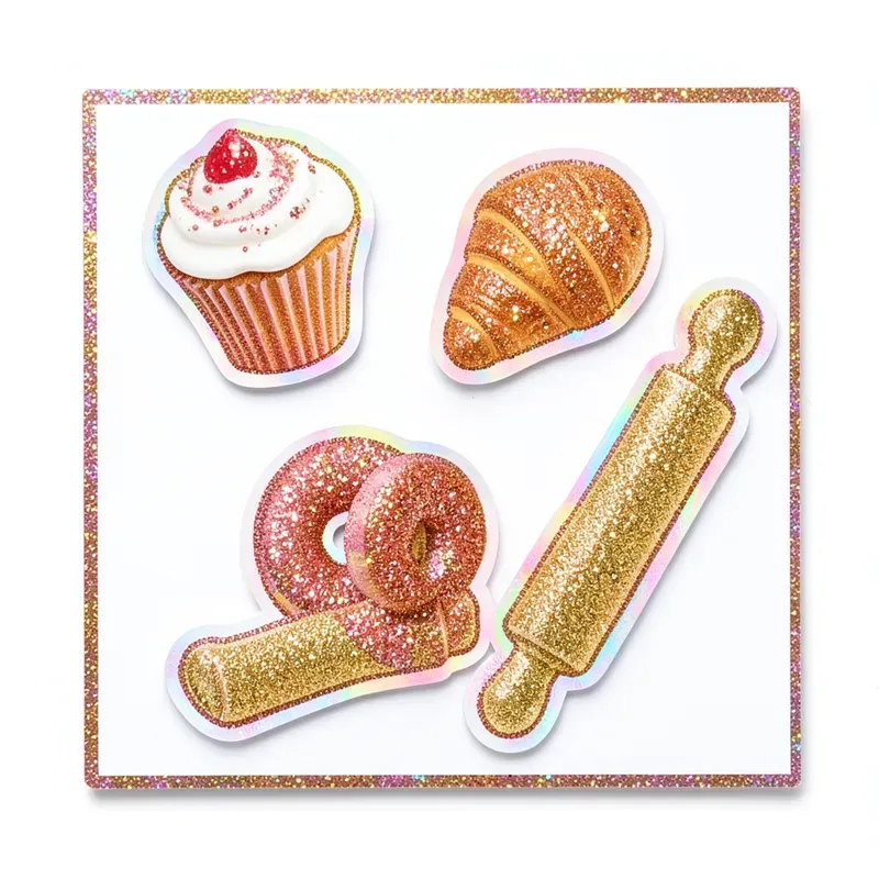 Glitter Diecut Object Sheets