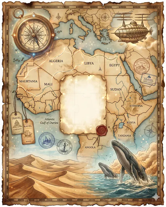 Fantasy Vintage Map Journals