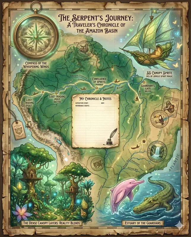 Fantasy Vintage Map Journals
