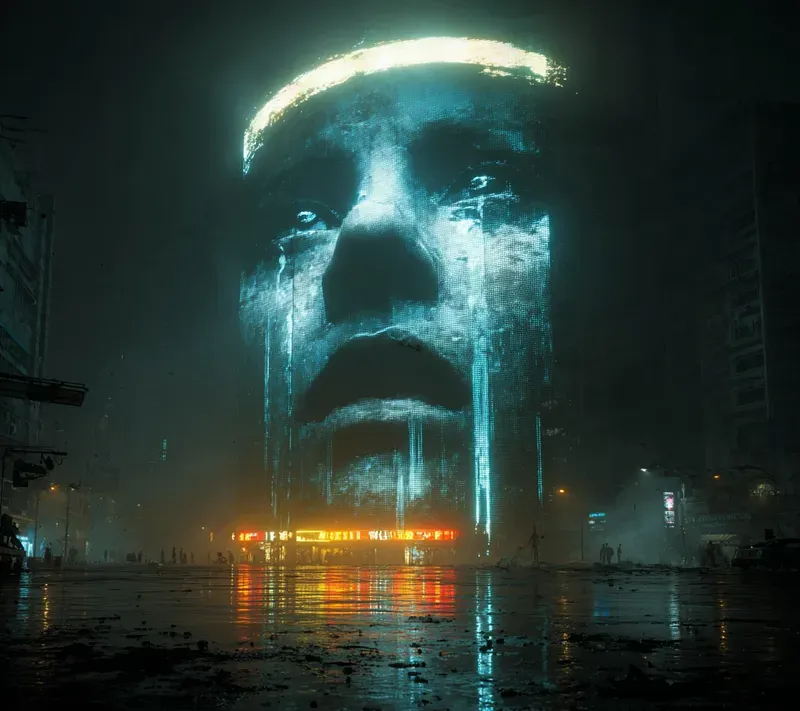 Futuristic Noir Urban Vision Art