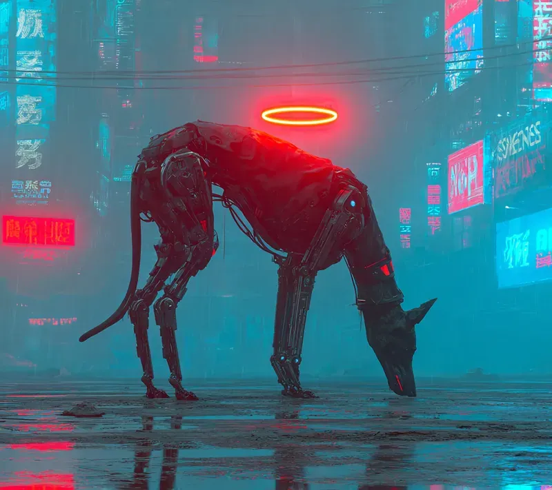 Futuristic Noir Urban Vision Art