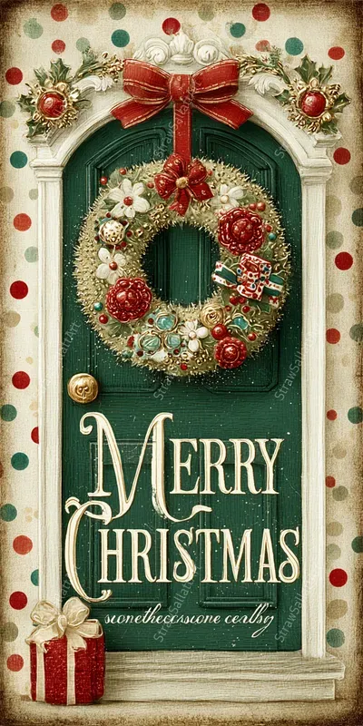 Cute Merry Christmas Posters Wall Art