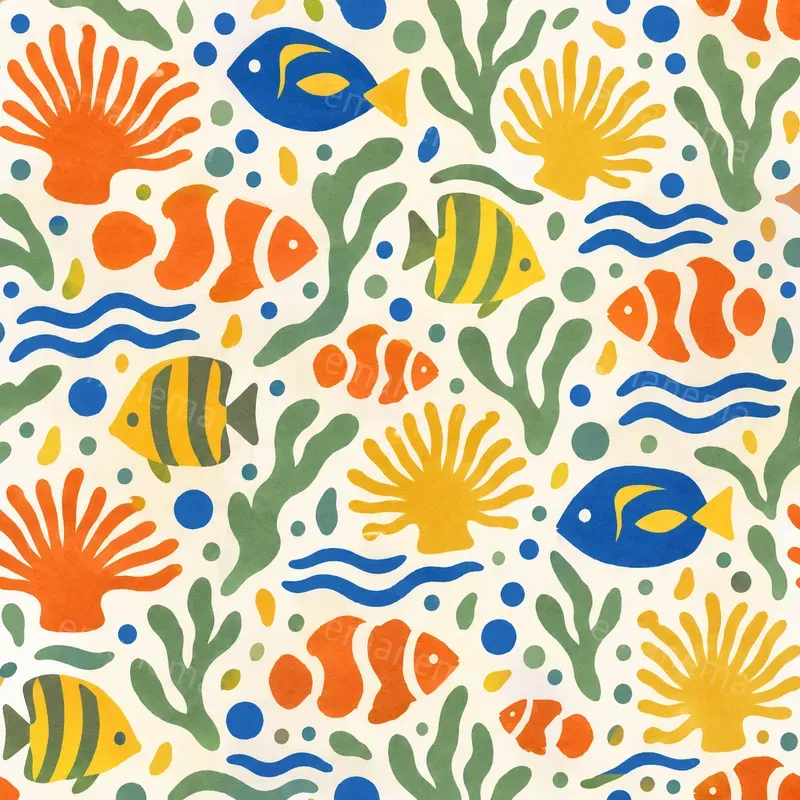 Organic Paper Cut Seamless Patterns