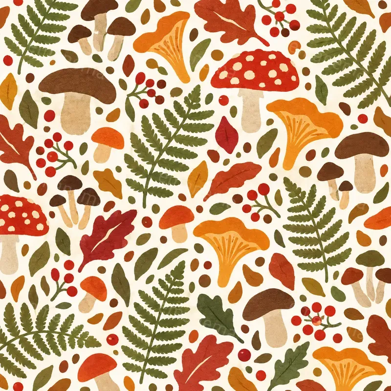 Organic Paper Cut Seamless Patterns