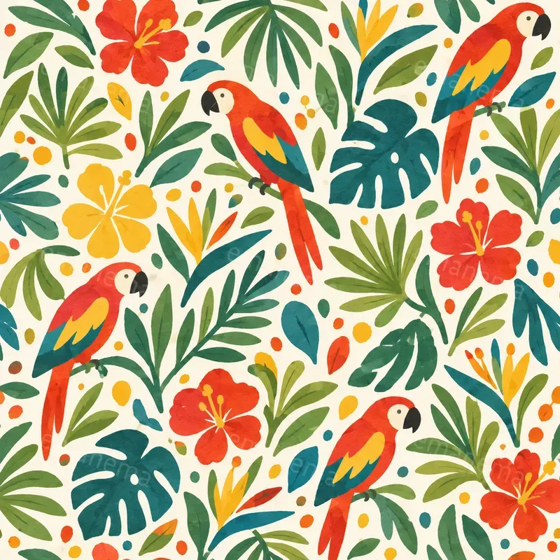 Organic Paper Cut Seamless Patterns
