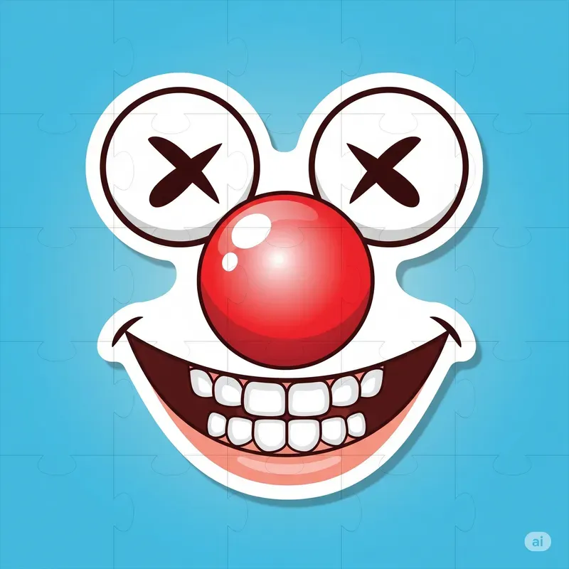 Funny Disguise Face Stickers