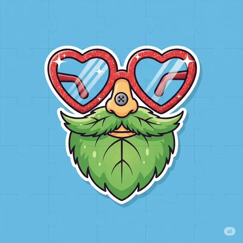 Funny Disguise Face Stickers