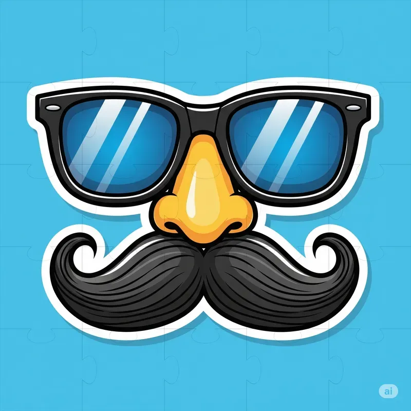 Funny Disguise Face Stickers