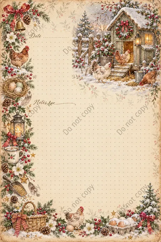 Cottagecore Christmas Journal Pages