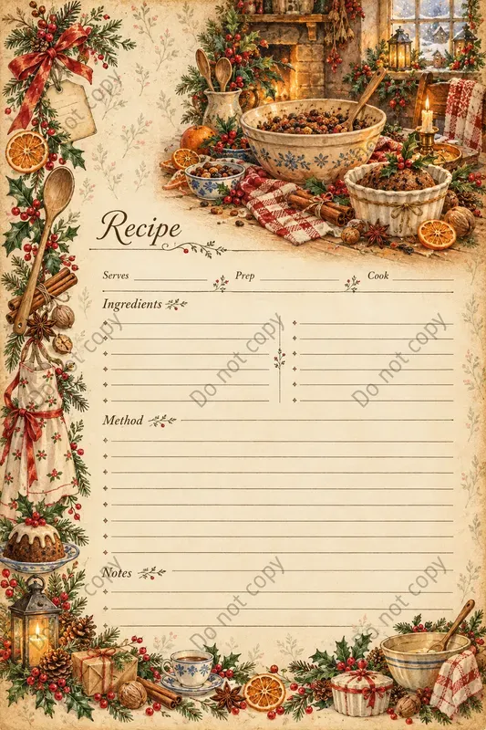 Cottagecore Christmas Journal Pages