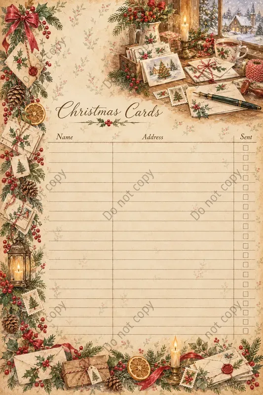 Cottagecore Christmas Journal Pages