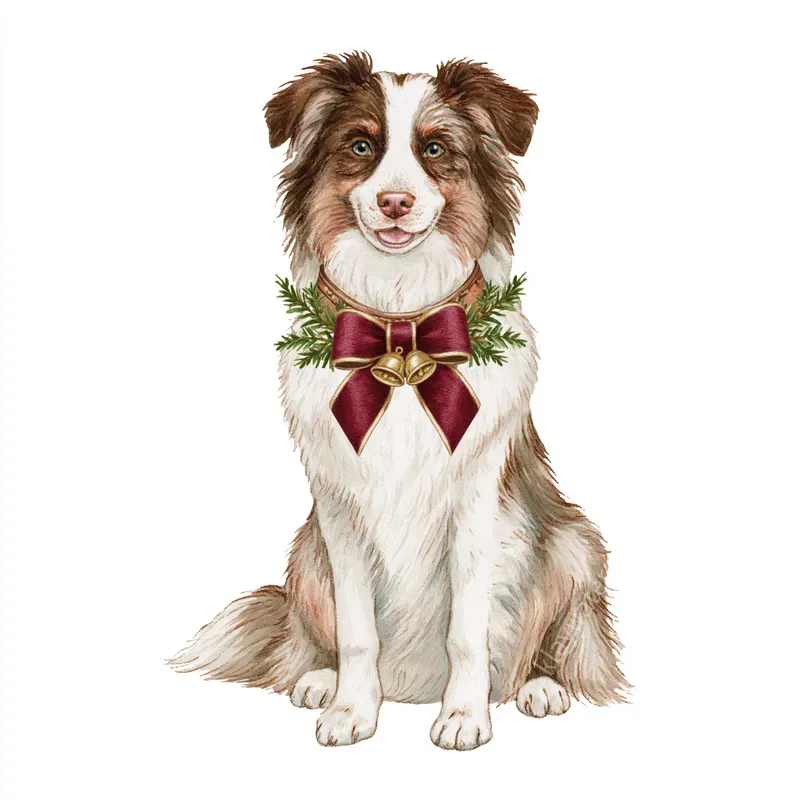 Western Christmas Watercolor Cliparts
