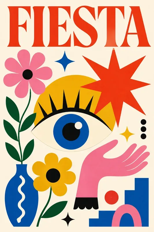 Retro Pop Art Vector Posters