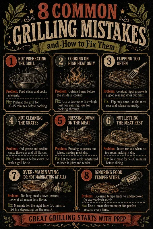 Cooking Mistakes Infographic Makers