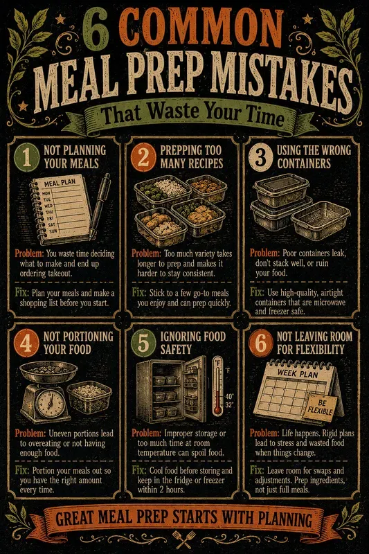 Cooking Mistakes Infographic Makers